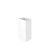 ROCA A816844001 RUBIK. Porte verre à poser, Blanc Mat/Chromé Brillant.