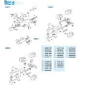 ROCA A525017303 KIT CARTOUCHE THERMOSTATIQUE ET FIXATION.