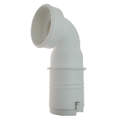 SFA COUDMANCH Coude à manchon Blanc avec clapet anti retour.