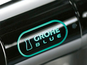 Rglage du GROHE BLUE _ Turquoise : eau lgrement gazeuse, filtre et rfrigre