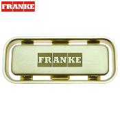 FRANKE 922708 - 133.0630.111 - Trop plein rectangulaire, finition reflet d'or.