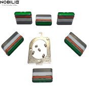 NOBILI RAEK222/28 KIT DE 5 AÉRATEURS RECTANGULAIRES  28x7.