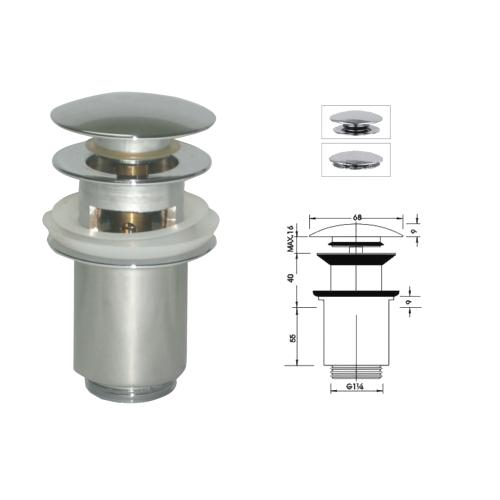 PAINI 20890A Vidage automatique CLIC CLAC pour lavabo avec trop-plein.