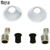 ROCA A525551500 VICTORIA - JEU DE RACCORDS EXCENTRIQUES AVEC ROSACES ET RACCORDS ANTI-BRUIT.