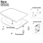 ROCA A801461004 GIRALDA - Abattant WC extractible, Blanc.