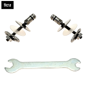 ROCA AI0022600R INSPIRA/MERIDIAN/THE GAP - KIT DE FIXATIONS CHROMÉ POUR ABATTANT WC.