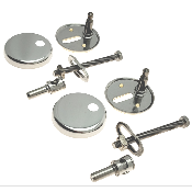 PR-SIAMP 41 1152 00 Charnières Déclic Métal pour Abattant WC. Fixation par le dessus .