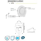 SIAMP 95 9012 10 Abattant WC Mougins Classic.