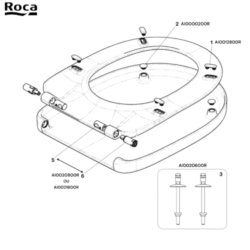 ROCA AI0020600R KIT FIXATIONS SC DEBBA.