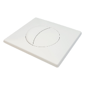 SIAMP 31 1815 10 Plaque de Commande Double Volume Moon Blanche.