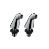 Hansgrohe 14920000 Paire de Colonnettes pour mitigeur Bain/Douche, Chromé.