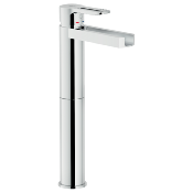 NOBILI RDC0128/2CR NEW ROAD. MITIGEUR LAVABO BEC HAUT CASCADE AVEC VIDAGE PUSH CHROMÉ.