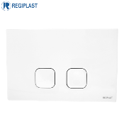 REGIPLAST 183B PLAQUE DE COMMANDE "PLAIN" DOUBLE DEBIT  BLANCHE