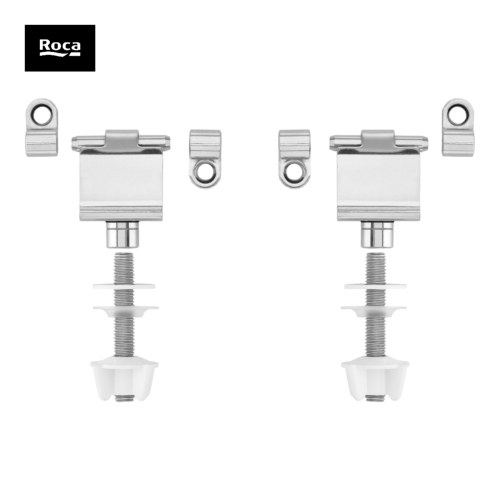 ROCA AI0005500R AQUARIA-VICTORIA. ENSEMBLE CHARNIÈRES EN ACIER POUR ABATTANT WC .