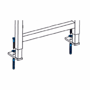 SIAMP 34 2300 07 Visserie pour Bâti-Chasse MURAL (BCM) Verso 350 / Verso 800 / Verso 1100 / 535