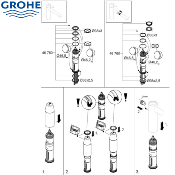 GROHE 46760000 KIT Jeu de joints.