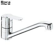 ROCA A5A8925C0F VICTORIA-N Mitigeur Evier monotrou à bec fondu mobile.