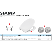 SIAMP 10 0059 78 Charnières pour abattant Estérel Optimum.