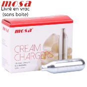 1 SACHET - 10 CARTOUCHES DE GAZ (8G-N2O) POUR SIPHON CHANTILLY.