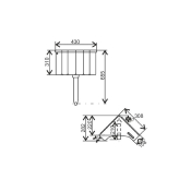 REGIPLAST 400 RESERVOIR SEMI-BAS ANGLE INTERROMPABLE