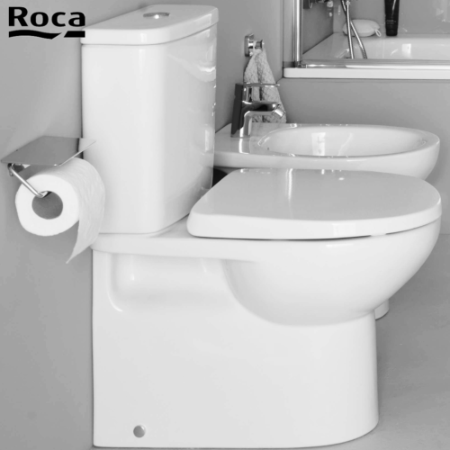 ROCA A801E6201 VICTORIA - Abattant WC Double Blanc pour WC Compact ...