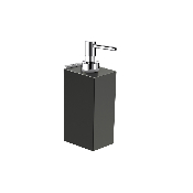 ROCA A816842024 RUBIK. Distributeur savon liquide, à fixer, noir mat.