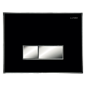 SIAMP 31 1961 10 Plaque de commande Double Volume Reflet 90. Noir/Touches Brillantes.