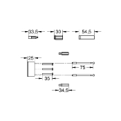 GROHE 46191000 Rallonge ou prolongation 25 mm.