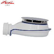 NICOLL 0205801 Bonde receveur de douche TURBOFLOW®-XS Magnetech®, Ø 90 mm, sortie Ø 40 mm