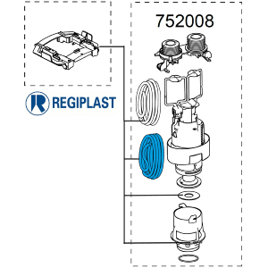 REGIPLAST 752008  Soupape pneumatique pour EVO 672