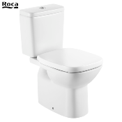 ROCA A8019D200B DEBBA SQUARE - ABATTANT WC, Blanc en SUPRALIT® Frein de chute, Silencio.