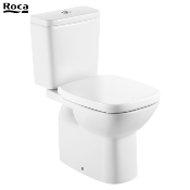 ROCA A8019D000B DEBBA SQUARE - ABATTANT WC, Blanc en SUPRALIT®.