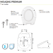SIAMP 10 0042 88 Abattant WC Mougins Premium.