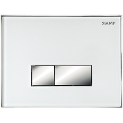 SIAMP 31 1964 60 Plaque de commande REFLET 90 - INGENIO -  Blanche/Touches Brillantes.