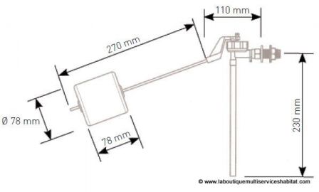 10006011 - SIAMP Robinet flotteur hydraulique 2 en 1