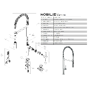 NOBILI RDO142/180CR DOUCHETTE 2 JETS CHROME