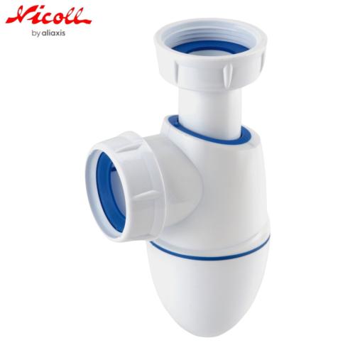 NICOLL 0201282 BM211 EASYPHON - Siphon de lavabo bi-matière à culot - 1"1/4 - Ø 32 mm.