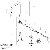 NOBILI RSA246 Kit de fixation robinet.