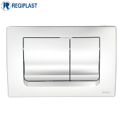 REGIPLAST 172M PLAQUE DE COMMANDE DOUBLE DEBIT CHROMEE MAT.
