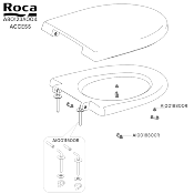 ROCA AI0011500R ACCESS - KIT CHARNIERE + FIXATION.