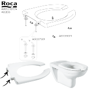 ROCA AI0009700R ACCESS - KIT CHARNIERE + FIXATION CERCLE.
