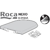 ROCA AI00010400R - Kit charnière pour abattant WC NEXO.
