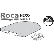 ROCA AI0010400R NEXO - Kit charnière pour abattant WC.
