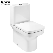 ROCA A80178B004 DAMA SENSO COMPACT - Abattant WC Blanc, Fermeture Standard.