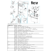 ROCA AV0023700R Joint de mécanisme 3/6 Litres.