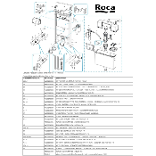 ROCA AV0024100R Support levier pour mécanisme et robinet flotteur.