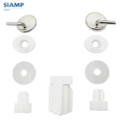 SIAMP 10 0059 76 Charnières pour abattants WC Stablo et Siège seul.