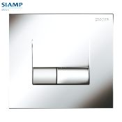 SIAMP 31 1912 60 Plaque de commande SMARTY Ingénio. Cadre Chromé Brillant/Touches Chromées Mat.
