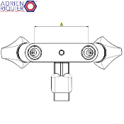 ADRIEN RIQUIER 05950 MELANGEUR BAIN-DOUCHE 80 MM