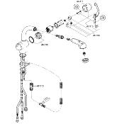 Guide et anneau glissant. Pour mitigeur ZEDRA.